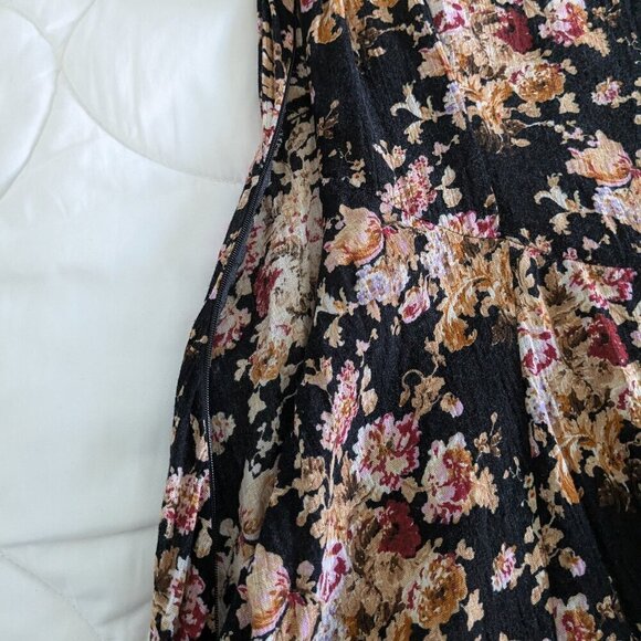 Denim and Supply Ralph Lauren Dress Size 6 Floral Flutter Sleeve Hi-Low hem - Picture 13 of 16